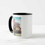 Außenansicht eines Bergwerks, Ausscheidende Arbeit Tasse (Vorderseite Links)