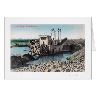 Außenansicht eines Goldenen DredgerOroville, CA