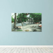 Außenansicht eines Road HouseYreka, CA Leinwanddruck (Insitu (Holzboden))