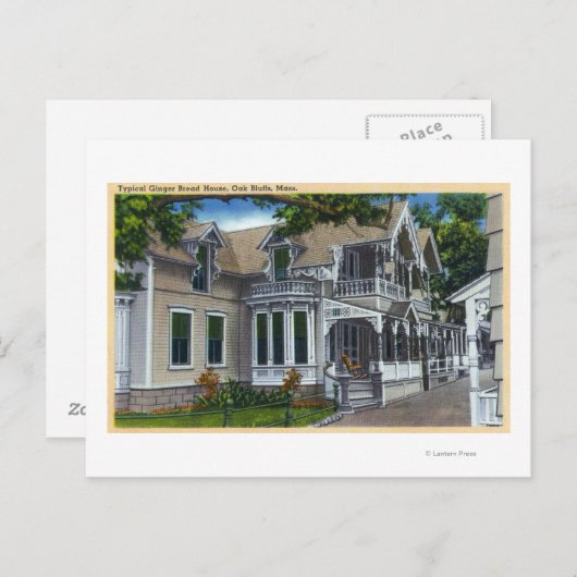 Außenansicht eines typischen Ingwer-Brotes Postkarte (Vorne/Hinten)