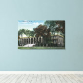 Außenansicht Gewerkschaft Uni Gymnasium Leinwanddruck (Insitu (Holzboden))