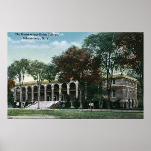 Außenansicht Gewerkschaft Uni Gymnasium Poster