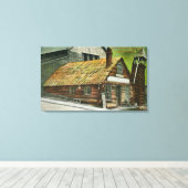 Außenansicht Holzhaus Soda Works, Kirche Leinwanddruck (Insitu (Holzboden))