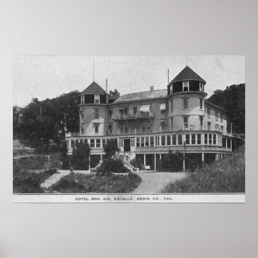 Außenansicht Hotel Bon Air in Escalle Poster (Vorne)