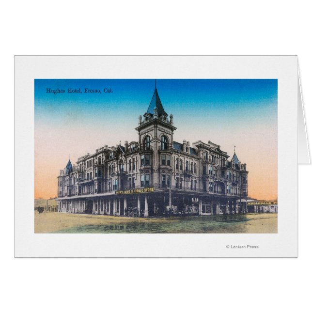 Außenansicht Hughes HotelFresno, CA (Vorderseite (Horizontal))