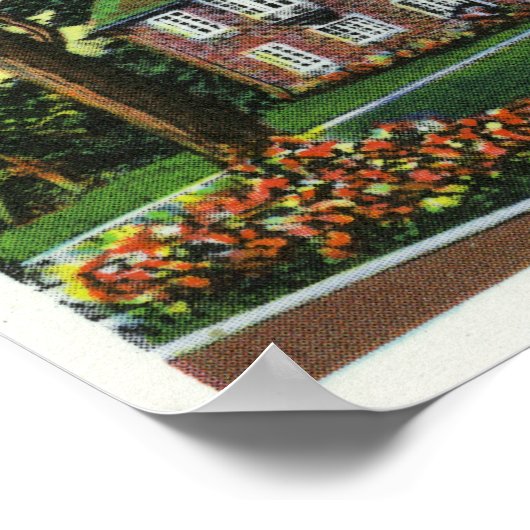 Außenansicht Kendrick Hall, Vassar-Uni Poster (Ecke)