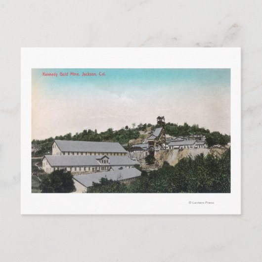 Außenansicht Kennedy Gold MineJackson, CA Postkarte (Vorderseite)