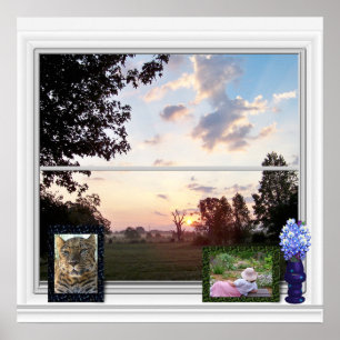 Außenansicht - Misty Morning Poster