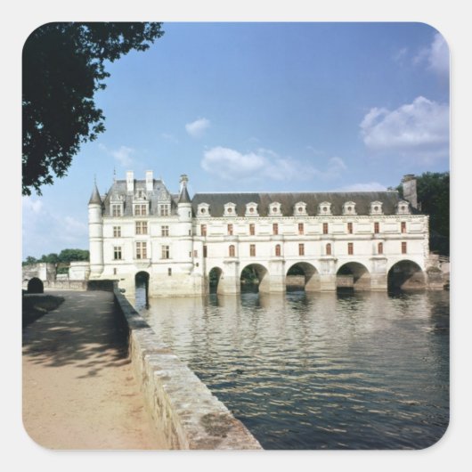 Außenansicht Quadratischer Aufkleber (Vorderseite)