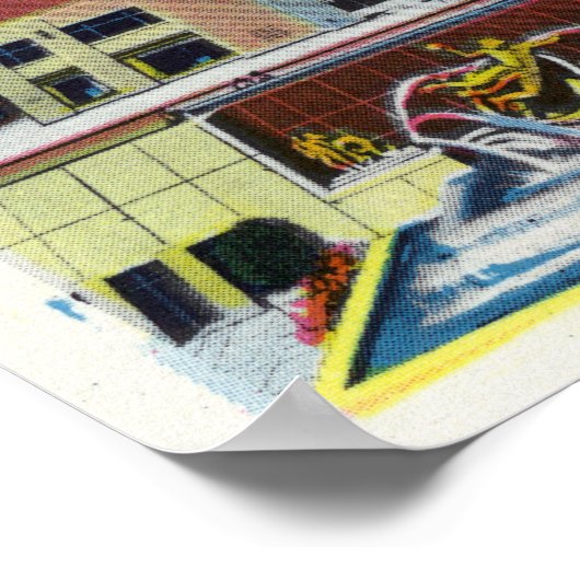 Außenansicht RCA Bldg, Rockefeller Center Poster (Ecke)