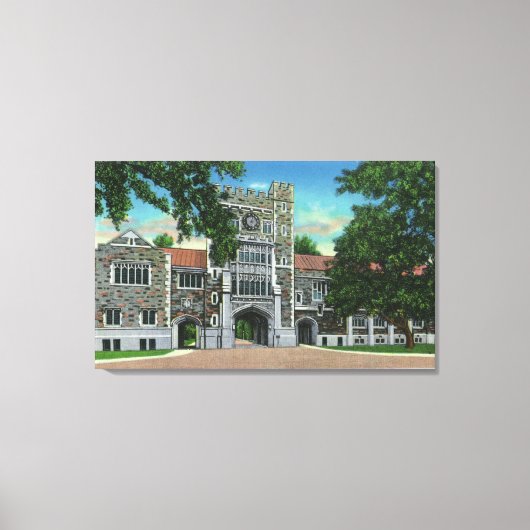 Außenansicht Taylor Hall, Vassar-Uni Leinwanddruck (Vorderseite)