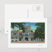 Außenansicht Taylor Hall, Vassar-Uni Postkarte (Vorne/Hinten)