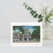 Außenansicht Taylor Hall, Vassar-Uni Postkarte (Stehend Vorderseite)