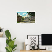 Außenansicht von Fort Weston und Blockhaus Poster (Heimbüro)