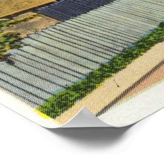 Außenansicht von FT. Western- und Blockhäuser # Poster (Ecke)