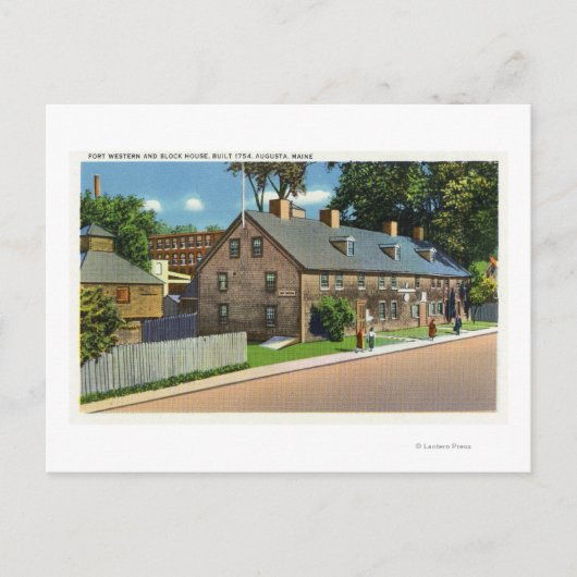 Außenansicht von FT. Western- und Blockhäuser # Postkarte (Vorderseite)