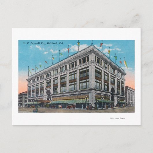 Außenansicht von H. C. Capwell Co. Bldg Postkarte (Vorderseite)