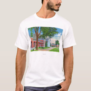 Außenansicht von Hall der Frühlinge und des Bodens T-Shirt