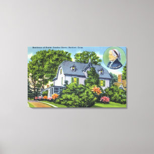 Außenansicht von Harriet Beecher Stowes Leinwanddruck