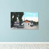 Außenansicht von Jacinto Creamery Willows, CA Leinwanddruck (Insitu (Holzboden))