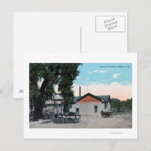 Außenansicht von Jacinto Creamery Willows, CA Postkarte (Vorne/Hinten)