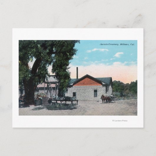 Außenansicht von Jacinto Creamery Willows, CA Postkarte (Vorderseite)