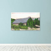 Außenansicht von James Marshall Cabin Leinwanddruck (Insitu (Holzboden))
