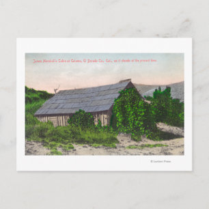 Außenansicht von James Marshall Cabin Postkarte