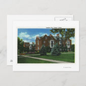 Außenansicht von Josselyn Hall, Vassar-Uni Postkarte (Vorne/Hinten)