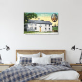 Außenansicht von Moll Pitchers Geburtsort Leinwanddruck (Insitu (Schlafzimmer))