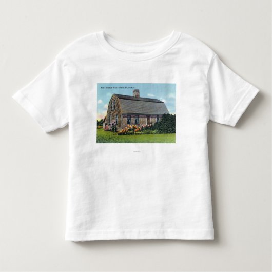 Außenansicht von Myles Standish Haus Kleinkind T-shirt (Vorderseite)