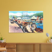 Außenansicht von Pacific Lumber Co, Redwood Leinwanddruck (Insitu (Wohnzimmer))