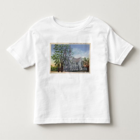Außenansicht von St Mary Kirche Kleinkind T-shirt (Vorderseite)