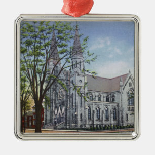 Außenansicht von St Mary Kirche Ornament Aus Metall