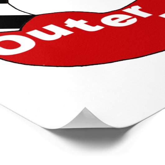 Außenbank Mermaid Poster (Ecke)