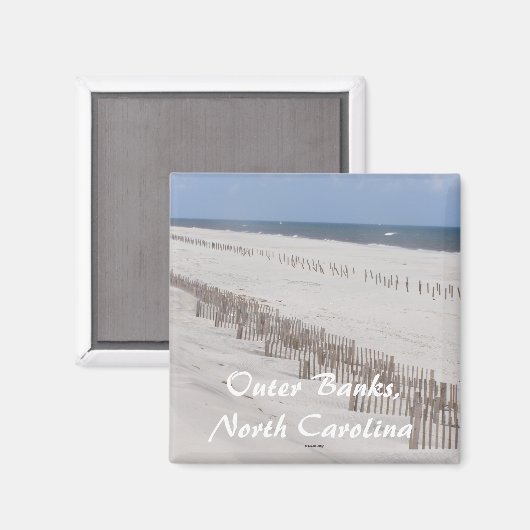 Außenbänke, North Carolina Magnet (Vorderseite/Rückseite)
