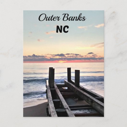 Außenbänke, North Carolina Postkarte (Vorderseite)