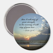 Außenbanken morgens 1 magnet (Vorderseite/Rückseite)