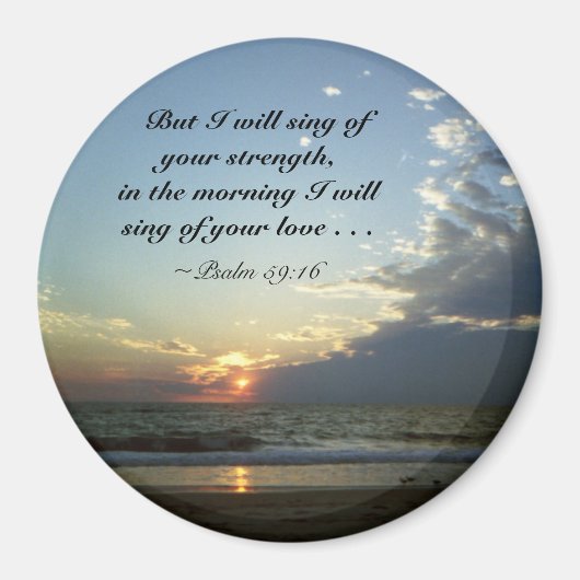 Außenbanken morgens 1 magnet (Vorne)