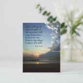 Außenbanken morgens 1 postkarte (Stehend Vorderseite)