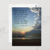 Außenbanken morgens 1 postkarte (Vorne/Hinten)