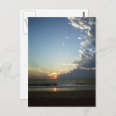 Außenbanken morgens 1 postkarte (Vorne/Hinten)