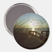 Außenbanken morgens 4 magnet (Vorderseite/Rückseite)