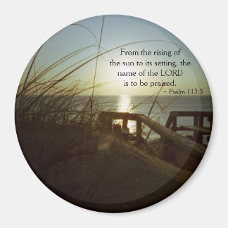 Außenbanken morgens 4 magnet