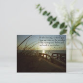 Außenbanken morgens 4 postkarte (Stehend Vorderseite)