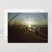 Außenbanken morgens 4 postkarte (Vorne/Hinten)