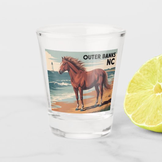 Außenbanken NC Schnapsglas (Vorderseite)