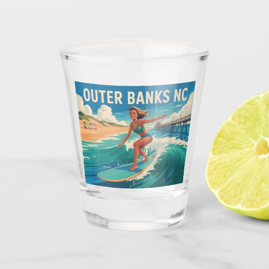 Außenbanken NC Schnapsglas (Vorderseite)