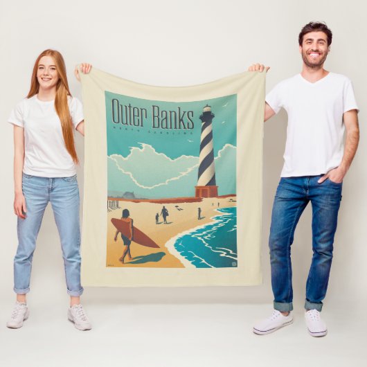 Außenbanken | North Carolina Fleecedecke (Beispiel)