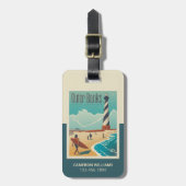 Außenbanken | North Carolina Gepäckanhänger (Vorderseite vertikal)